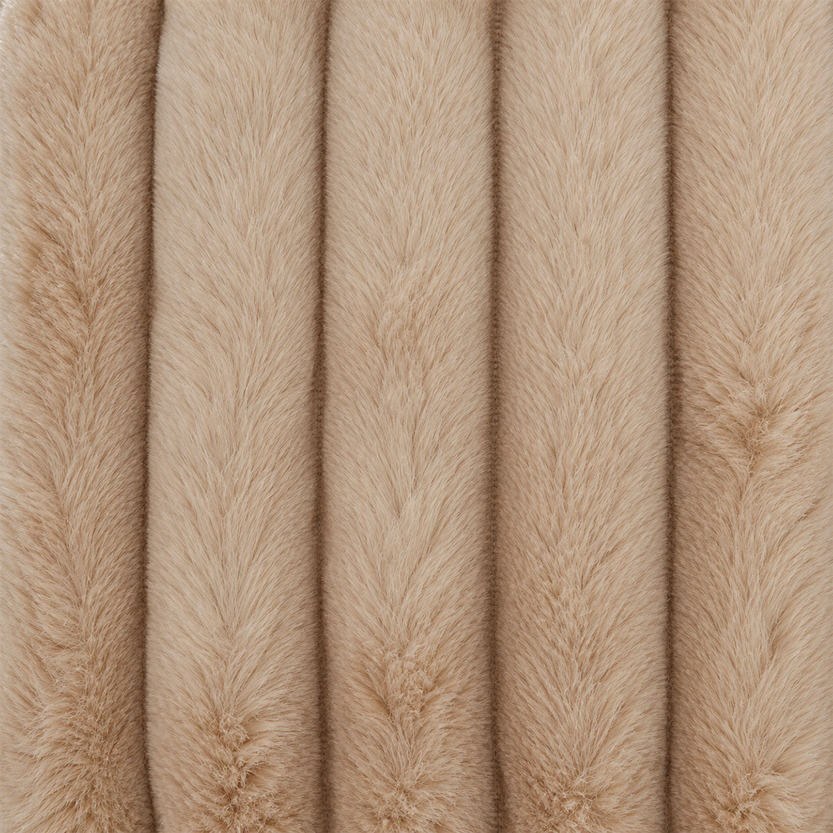 Cosy Sierkussen Ribbel Imitatiebont - Beige - L 45 x B 45 cm