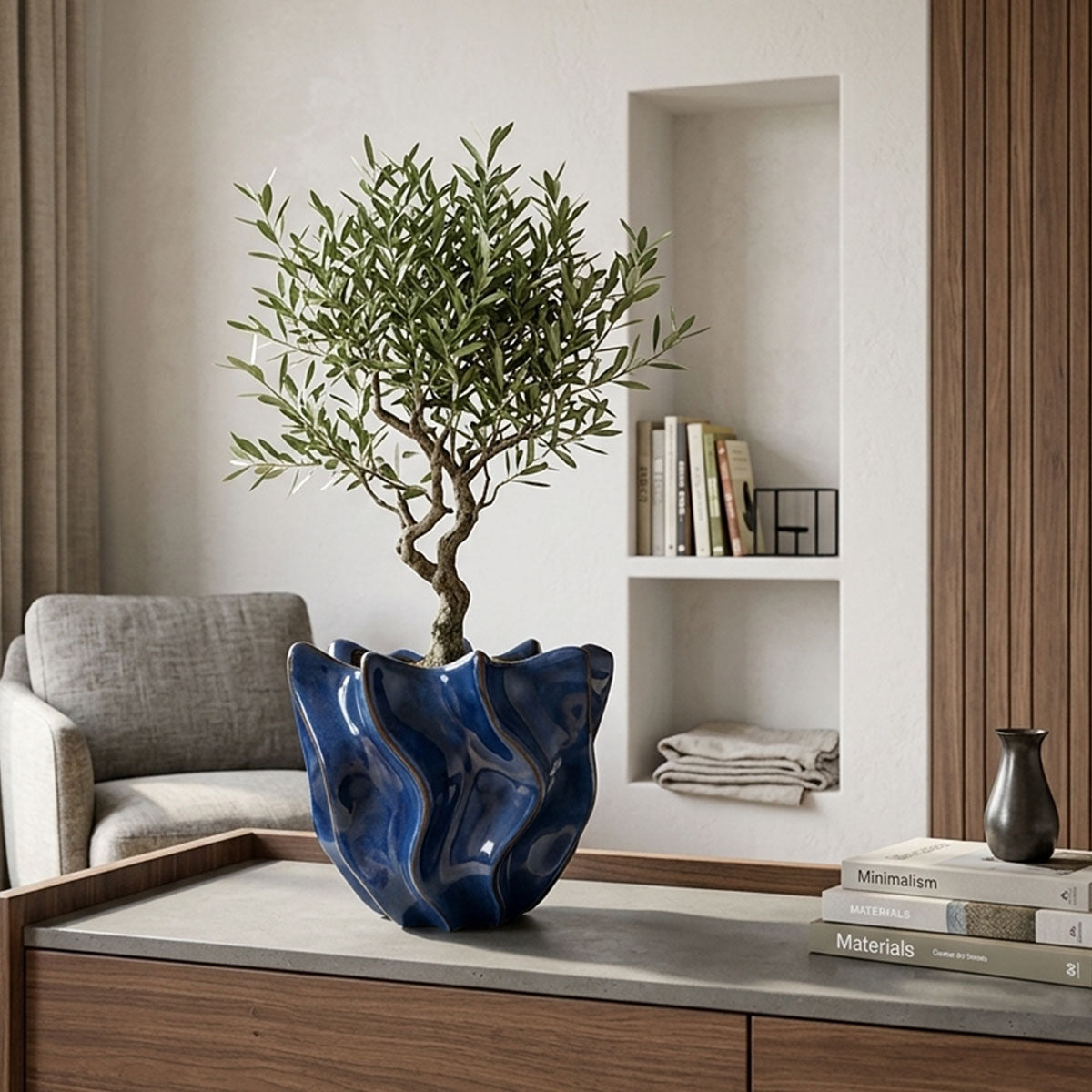 Shigay Plantenpot Blauw
