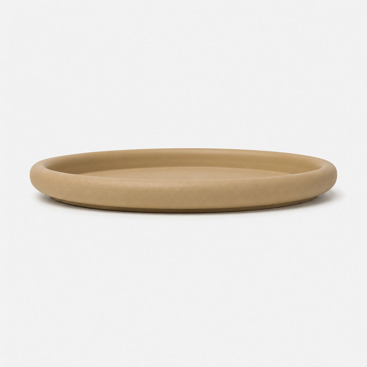 Matteus Japandi Dienblad Metaal - Beige - Ø 33,5 x H 3 cm