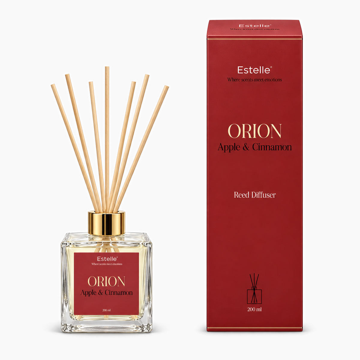 Estelle - Orion Geurstokjes - Apple & Cinnamon - 200 ml