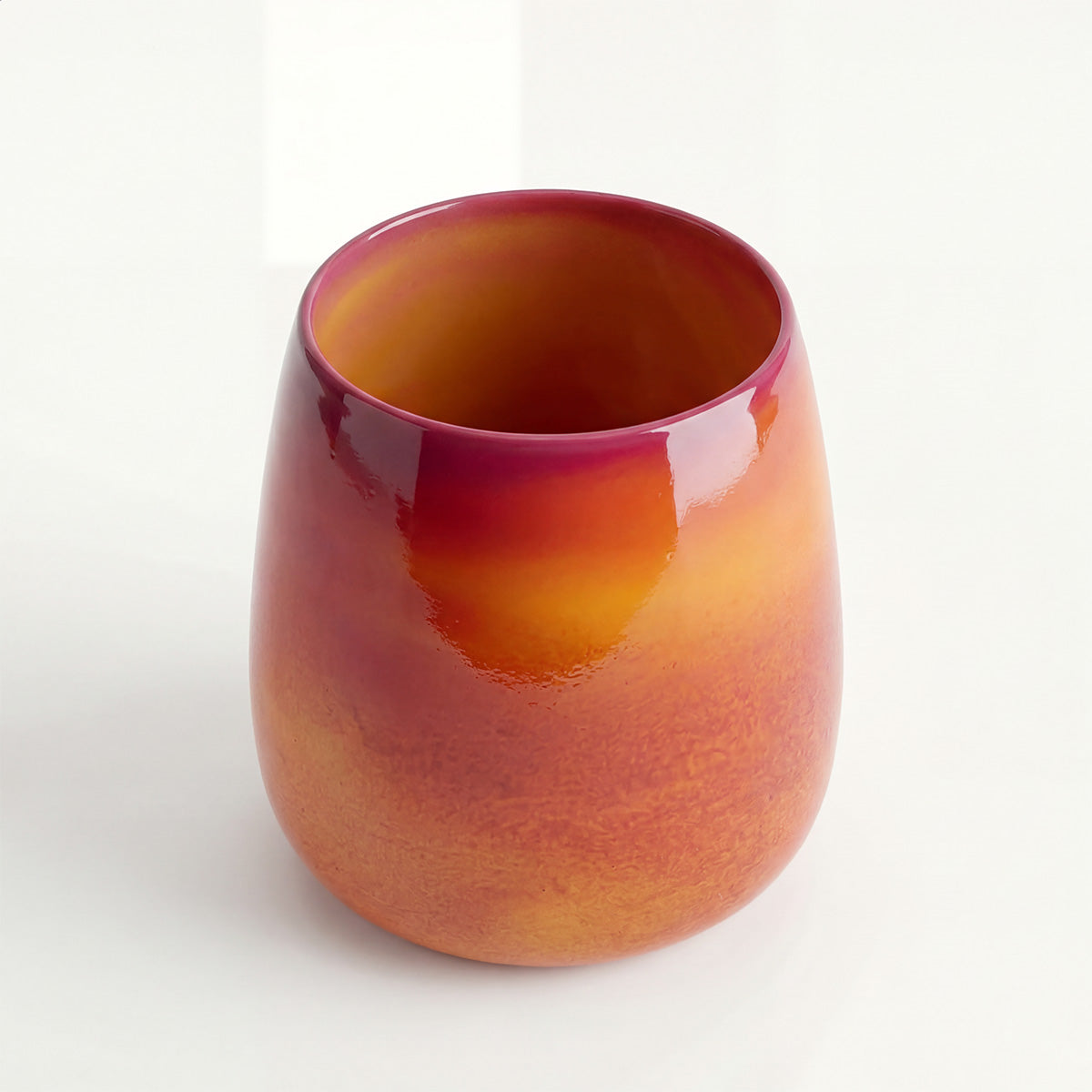 Swirl Vaas Oranje / Rood