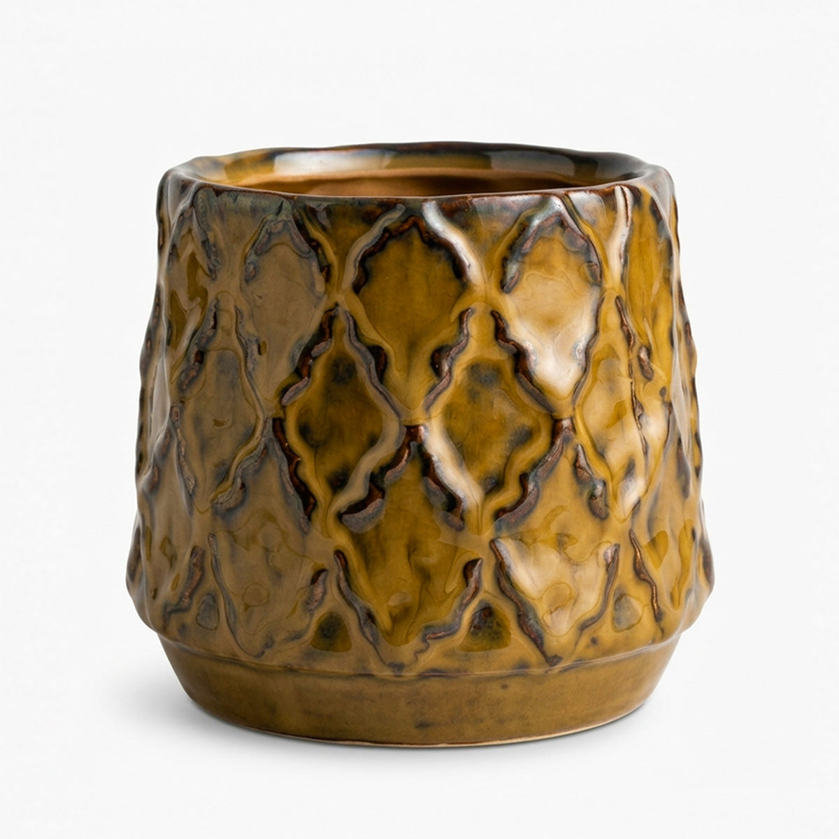 Zaria Plantenpot Bruin S